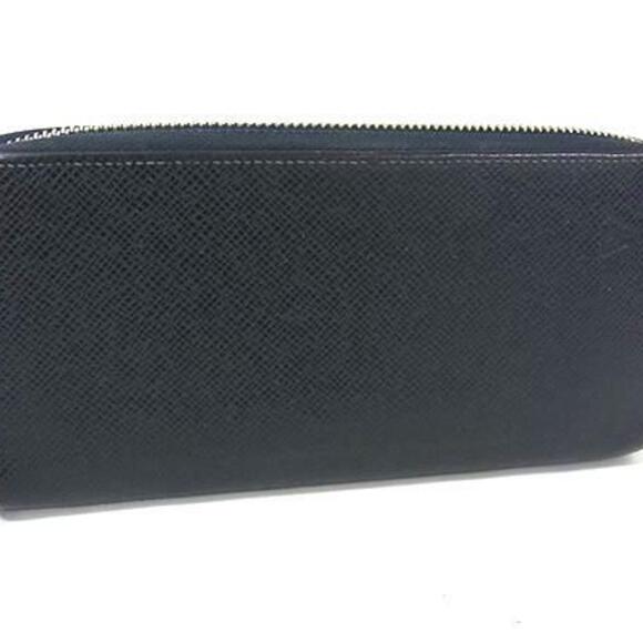 LOUIS VUITTON Louis Vuitton Zippy Wallet Vertical M30510 Blue Marine Taiga Me...